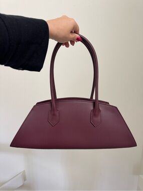 MADBAG BASSOTTO IN LEATHER DARK BORDEAUX